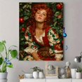 thumbnail image 4 of Orchard Redhead Portrait Canvas Wall Art, Romantic Apple Greenery Print, Elegant Home Wall Decor, 4 of 8