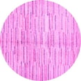 thumbnail image 1 of Ahgly Company Indoor Round Abstract Pink Contemporary Area Rugs, 4' Round, 1 of 4