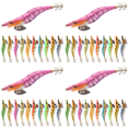 thumbnail image 1 of 4uds. Señuelo luminoso para camarones de madera con anzuelo de calamar (3,0), 10 Uds., 1 of 2
