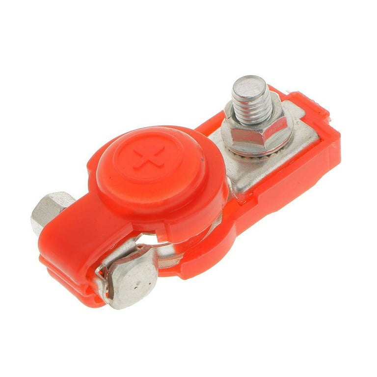 Car Battery Terminal Clamps Connectors Battery Cable Terminal Positive Negative  Auto Battery Cable Terminal Top Post with Plastic Cover For use in most  vehicles (2 Pieces) 
