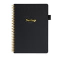 thumbnail image 1 of 1pcs work meeting notebook - Work Notebook Organizer Planner - Business office book,black, 1 of 5