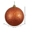 thumbnail image 2 of Vickerman 4" Burnished Orange Sequin Ball Ornament, 6 per Bag, 2 of 5