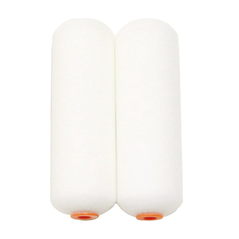 Whizz 4 inch Foam Mini Paint Roller 2-Pack Refills, White 94060