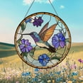 thumbnail image 4 of Hummingbird Suncatcher, Cardinal Portrait Stained Glass Suncatcher, Bird Memorial Gift, Indoor Decor, Gifts for Mom and Grandma, 4 of 4