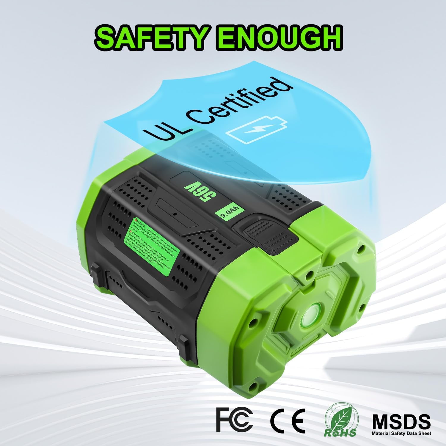 BA4200T 9.0Ah Replacement for EGO 56V Battery 56 Volt Battery Power+ Tools BA1400T BA2800 BA2800T BA4200