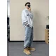 thumbnail image 5 of Pantalones vaqueros con bolsillos para hombre, pantalones vaqueros para hombre, pantalones harén recortados, negros, moda coreana, clásicos, originales, Harajuku, holgados, Kpop, suaves, 5 of 5