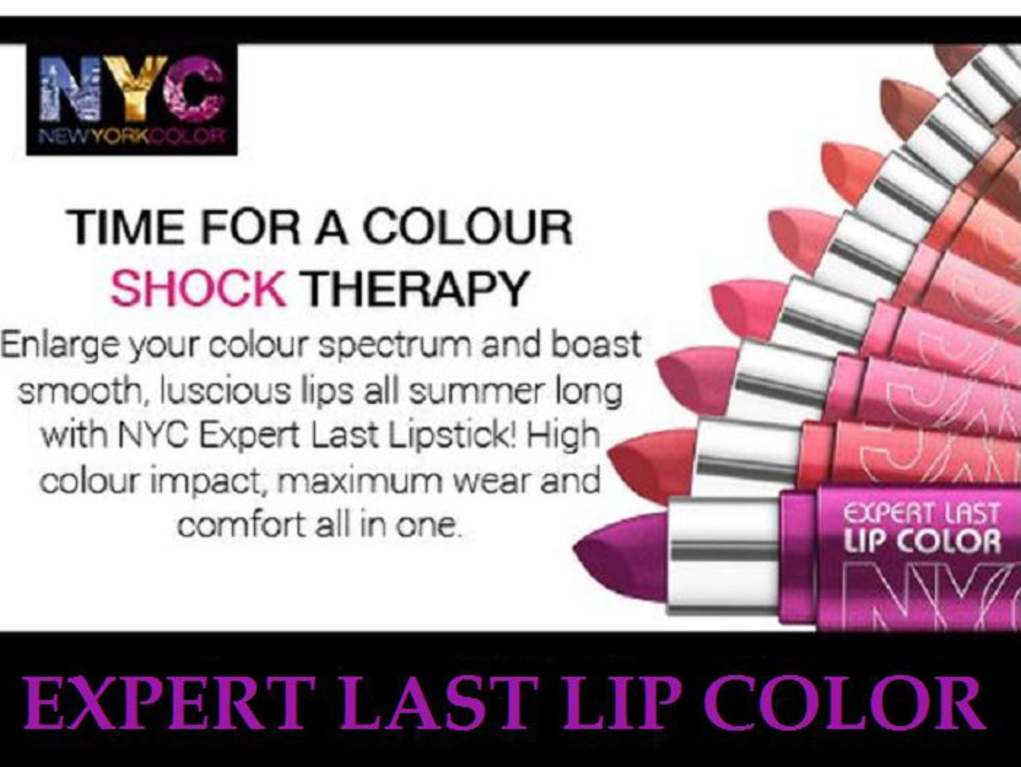 NYC New York Color Expert Last Lipstick, Sugar Plum, 0.11 oz