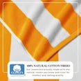 thumbnail image 3 of 100% Cotton Cabana Striped Oversized Beach & Pool Towels (35" x 70", Orange), 3 of 6