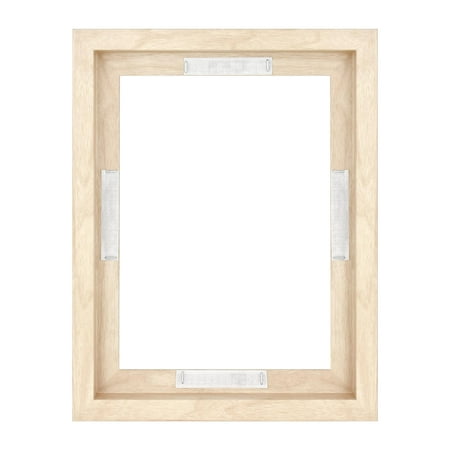 MCS Canvas Float Frames 16x20 Frame, Black Frame for Finished Canvases, Vertical & Horizontal Wall Hanging Large Frame with Adhesive for Canvas Paintings (1-Pack)