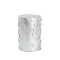 thumbnail image 1 of Jeco CPZ-068 3 x 4 in. Scroll Pillar Candle, Silver, 1 of 1