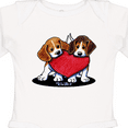 thumbnail image 4 of Inktastic Beagle Heartfelt Duo Boys or Girls Long Sleeve Baby Bodysuit, 4 of 5