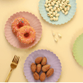 thumbnail image 4 of 6-piece plastic dessert plate Cake plate Dining table Small round plate (16.5 cm diameter), 4 of 7