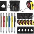 thumbnail image 2 of PYYNA-24Pcs Bulk Gifts for Men Adult Mini Screwdriver Set with Mini Tape Measure Keychain Bottle Opener Ballpoint Pen Miniature Tools Prizes for Adult Birthday Valentines Father's Day Party Favors Da, 2 of 4