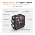 thumbnail image 3 of Photography Lamp,Conference Cri96 F Pocket Lamp Fill Conference Live Video 2500k-9900k Dimmable Pocket Video Cri96 2500k-9900k Dimmable 21 Video Led Live Lamp Video, 3 of 6