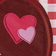thumbnail image 2 of Valentine Hearts and Checks Flag 2 Sided House Banner, 2 of 4