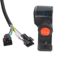 thumbnail image 1 of Electric Bike Voltage Display, Electric Bike Thumb Throttle Display LCD Display Real Time Digital Voltage Display  For Electric Vehicle, 1 of 8
