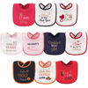 Hudson Baby Unisex Baby Cotton Terry Drooler Bibs with Fiber Filling