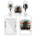 thumbnail image 4 of CSChome Card Display Shelf Badge Holder Lanyard: Adjustable Retractable Reel with Flower Printed Carabiner Clip, Office ID Card Holder, 4 of 7