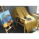 thumbnail image 2 of Manta de punto suave de lana con borlas, manta para sofá, manta para dormir, color amarillo, 150 x 200 cm, 2 of 4