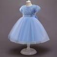 thumbnail image 2 of CAICJ98 Girls Sequin Dress Pageant Toddler Girl Dress Party Sparkly Flower Girl Dresses Wedding Birthday Gown Blue,2-3 Years, 2 of 7