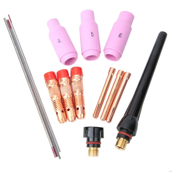 Tig Torch Accessories, 14pcs Ceramic Metal Tig Welder Kit For 17/18/26 Torch 14PCS
