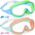 thumbnail image 1 of Pack de 2 gafas de natación Keary para niños de 6 a 14 años, antivaho y UV, 1 of 7