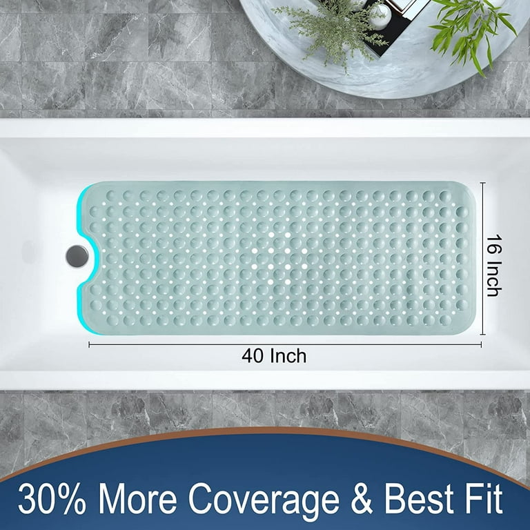 Extra Long Bath Tub Shower Floor Mat, Non Slip Oversized Bathtub