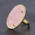 thumbnail image 1 of Opening Adjustable Ring Gold Color Plated Crystal CZ Zircon Rings for Women Men, 1 of 6