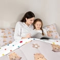 thumbnail image 4 of Homewish Brown Capybara 7-Piece Bedding Comforter Set For Kids Boys Girls,Kawaii Animal King Bedding Sets,Love Heart Flowers Ultra Soft Bed Sheets,Lightweight Room Decor,Reversible, 4 of 8