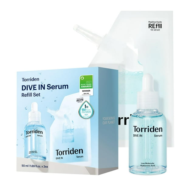 Sérum facial Torriden DIVE IN 50 ml + bolsa de recarga de 50 ml