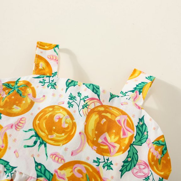 Vedolay Dress Girls Casual Dress Cotton Short Sleeve Swan Embroidered,Yellow 12-18 Months