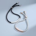 thumbnail image 3 of Pulsera de plata de ley s925 para parejas que se enamoran, para hombres y mujeres, un par de joyas tejidas a mano con diseño de nicho simple, 3 of 6