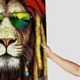 thumbnail image 3 of Autua Lion Dreadlocks Sunglasses Shower Curtain 100% Polyester with Hooks 60"x72, 3 of 7