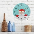 thumbnail image 7 of GZHJMY Christmas Snowflake Wall Clock, 10" Silent Non Ticking Round Clock, Oil Painting Easy to Read Clock for Living Room Bedroom Bathroom Home Decor Holiday Gifts, 7 of 7