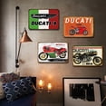 thumbnail image 2 of (Set 4uds) Hojalata Rectangular 30*20cm Modelo Plano Moto DUCATI Serie Motos, 2 of 9