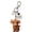 B, variant on Highland Cow Keychain, Cute 3D Cows Keychains, Resin Cattle Decorative Pendant Gift for Backpack Home Car Decor and Birthday/Holiday Gifts