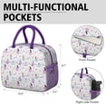 thumbnail image 6 of Womens Princess Castle & Unicorn Pattern Lunch Box for Work,Insulated Lunch Bag for Women,Loncheras Para Mujer,Leakproof Adult Lunch Bag for Work,Beach,Travel,Picnic,Camping, 6 of 7