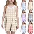 thumbnail image 1 of Tranfacy Robes d'Été pour Adolescentes, Robe d'Été pour Filles, Robe d'Été Décontractée pour Filles Mode Sans Manches, Robe Nuisette avec Poches, 1 of 6