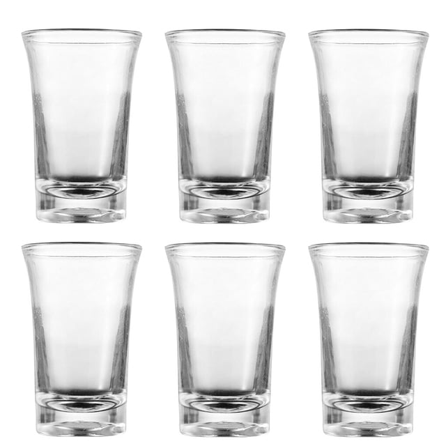 Inteprter 6PCS Vasos de chupito Bar Vasos Vodka Shot Licor Party Present Drinking Tool Barra de herramientas