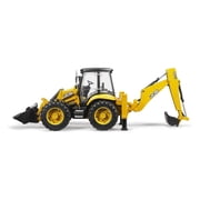 CAT Backhoe Loader Construction Vehicle, Realistic Toy Digger with Moving Front Loader and Excavator Arm, Great for Play Indoors, Outdoors, in Sand and Snow, 1:16 Scale, Ages 3+