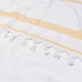 thumbnail image 4 of 100% Cotton Lila Fouta Beach Towel, Lightweight, Soft and Absorbent Terry Cloth Backing, Nautical Cabana Stripes Pattern Travel Bath Towel , 35" x 68", Yellow by Blue Nile Mills, 4 of 4