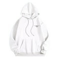 thumbnail image 4 of Women's Autumn And Winter Letter Printed Round Neck Long Sleeved Pocket Drawstring Casual Hoodie Sports Sweatshirts for Women Light Clothe Long Sweatshirt Jacket Long Sweatshirts Hoodies Womens, 4 of 5