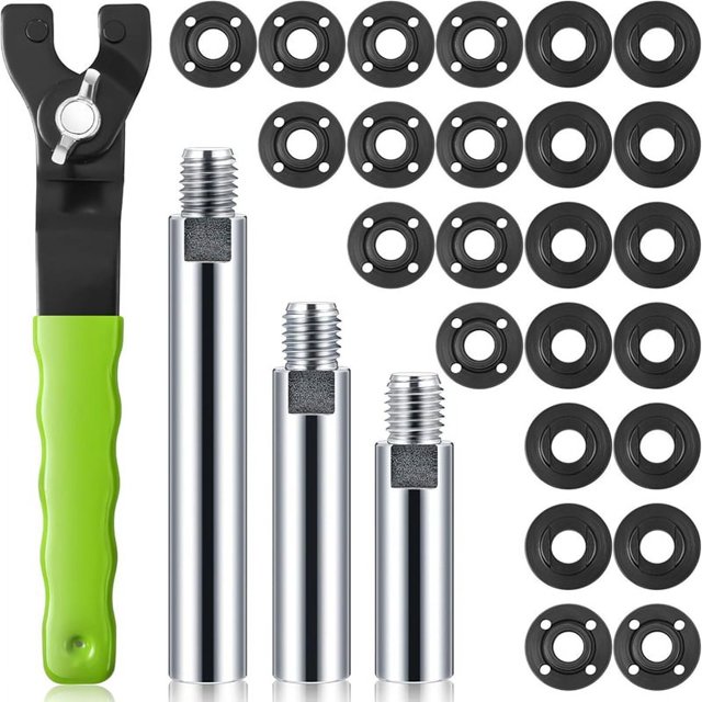 Eje de Extensión para Amoladora Angular de 5/8 Pulgadas -11, Varilla de Conexión, Accesorio para Amoladora Angular con Llave Ajustable para Amoladora