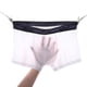 thumbnail image 1 of Calzoncillos tipo bóxer sin costuras de seda de hielo transpirables ultrafinos para hombre (blanco) Sincero Electrónica, 1 of 1
