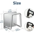 thumbnail image 2 of Paquete de 2 soportes para esponjas de cocina, soporte para esponjas pequeño con adhesivo fuerte, resistente al óxido, resistente al agua, carrito para fregadero de cocina, tamaño más, 2 of 8