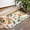 Orange Fruits Flowers, variant on Yellow Lemon Fruit Slices White Pattern Door Rugs,Washable Non Slip Door Mats Indoor,Decorative Door Mats,Entry Mat Indoor for Entrance,Bedroom,Kitchen,Bathroom,16"x24"