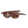 thumbnail image 5 of Segolike Waist Pack Fanny Pack Adjustable Strap Durable Vintage Medieval Hip Bag Pocket for Hiking Cycling Outdoor Walking Party Brown, 5 of 7
