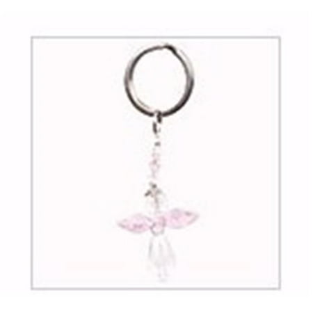Carson Home Accents 181878 5 in. Mini Angel Prism Drop Keychain, Pink ...
