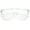 Clear / Clear, variant on Oversize Bold Flat Top Aviator Eyeglasses With Clear Lens 60mm (Clear / Clear)