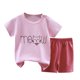 thumbnail image 1 of Odeerbi 0-6 Años Niño Niña Conjunto de Verano Estampado Camiseta Manga Corta de Algodón Shorts Conjunto de Dos Piezas, 1 of 3